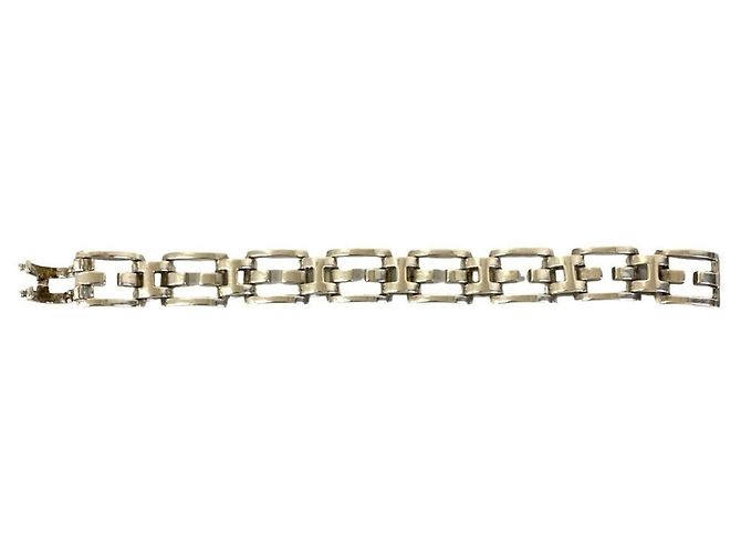 Bracciale charm in argento sterling 925 con motivo H vintage di Hermès - vista 6
