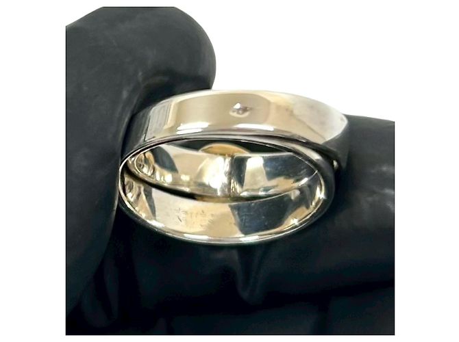 Ring Hermès Anillo Doble True HERMES Plata Dorado - vista 3