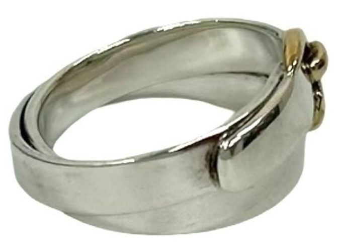 Ring Hermès Anillo Doble True HERMES Plata Dorado - vista 5