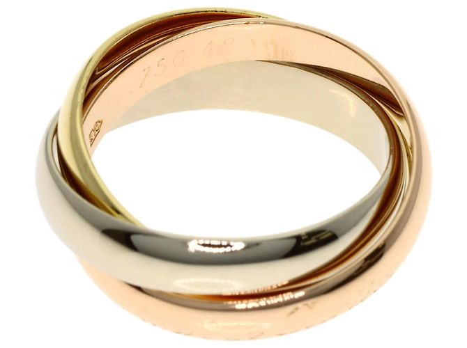 Anello Trinity Cartier in oro giallo 18K - vista 3