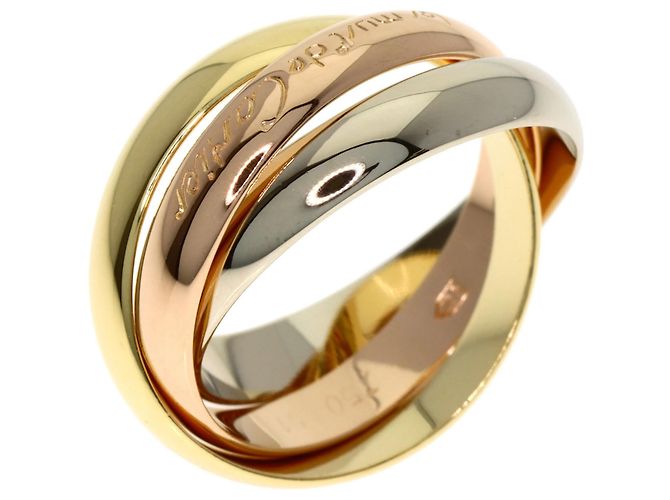 Anello Trinity Cartier in oro giallo 18K - vista 2