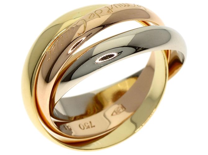 Anello Trinity Cartier in oro giallo e rosa 18K - vista 2