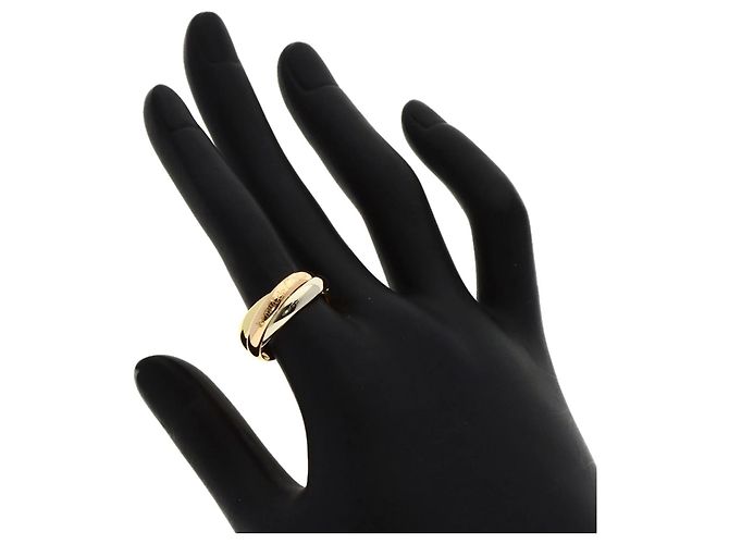 Anello Trinity Cartier in oro giallo e rosa 18K - vista 4