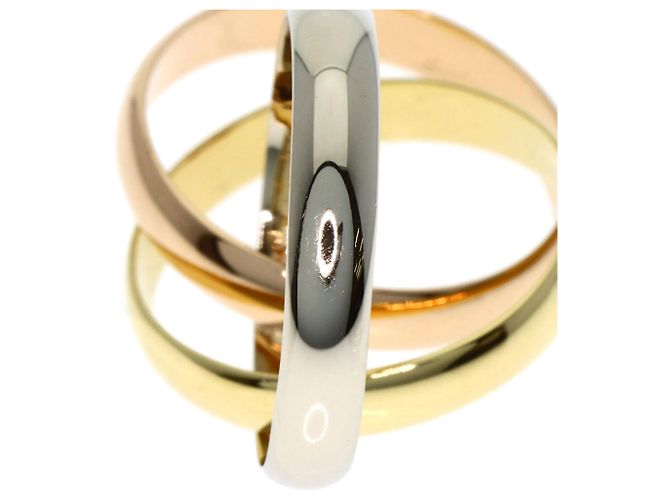 Anello Trinity Cartier in oro giallo e rosa 18K - vista 5