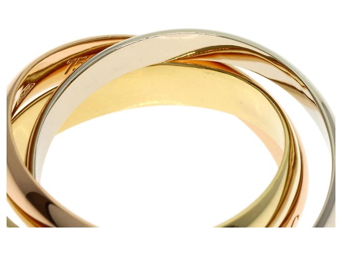Anello Trinity Cartier in oro giallo e rosa 18K - vista 7