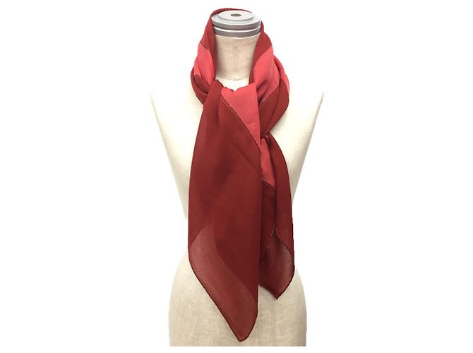 Set di foulard in seta Hermès Rosso - vista 2