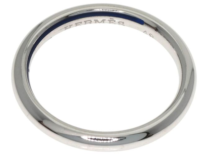 Ring Anello nuziale in oro bianco 18K Hermès - vista 4