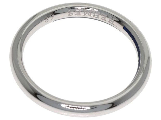 Ring Anello nuziale in oro bianco 18K Hermès - vista 6