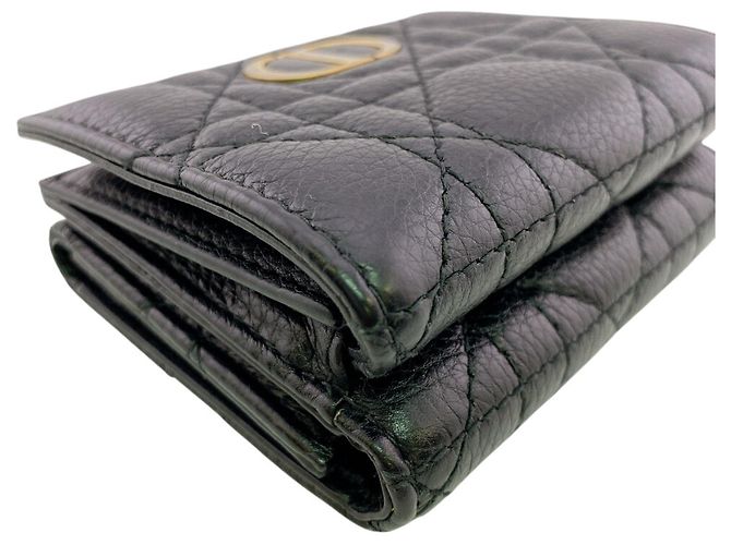 Billetera Compacta Lady Christian Dior Negro - vista 3