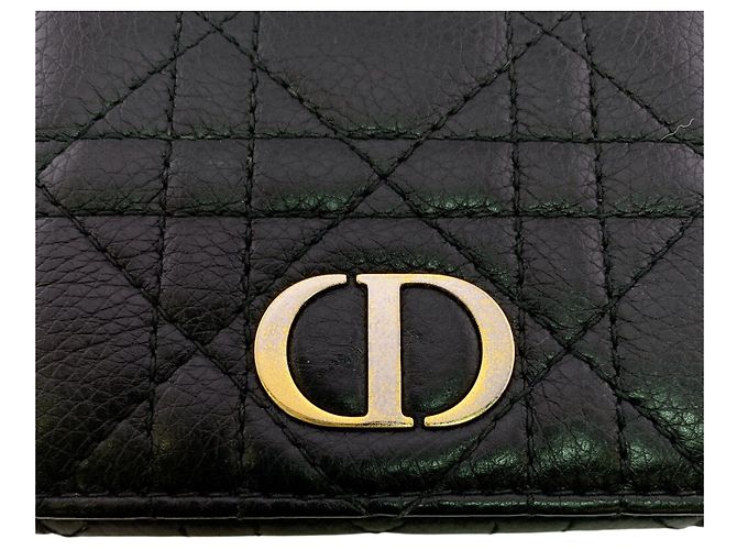 Billetera Compacta Lady Christian Dior Negro - vista 7