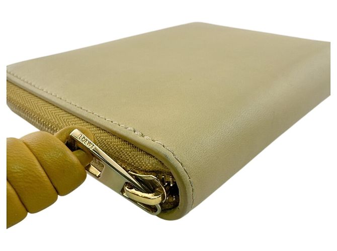Cartera compacta con cremallera Loewe Knot Amarillo - vista 4
