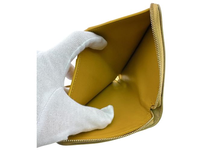 Cartera compacta con cremallera Loewe Knot Amarillo - vista 9