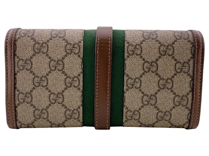 Gucci Braune Leder Langbörse - Ansicht 2