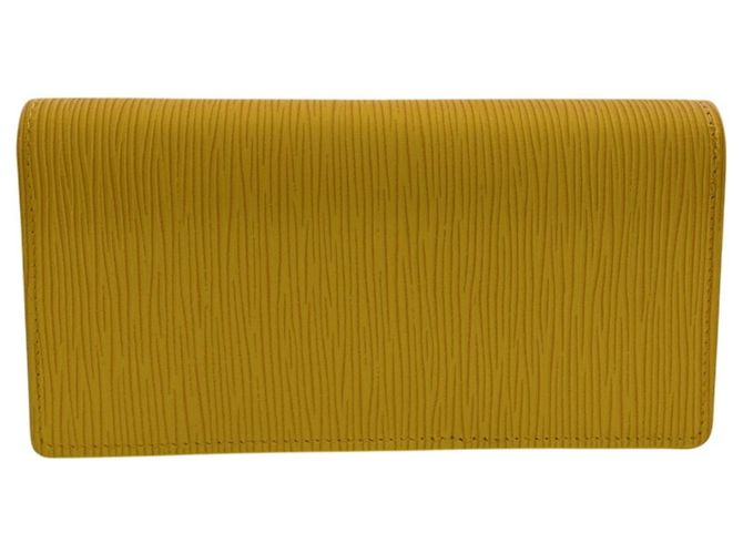 Cartera Larga Brazza Epi de Louis Vuitton Amarillo - vista 2