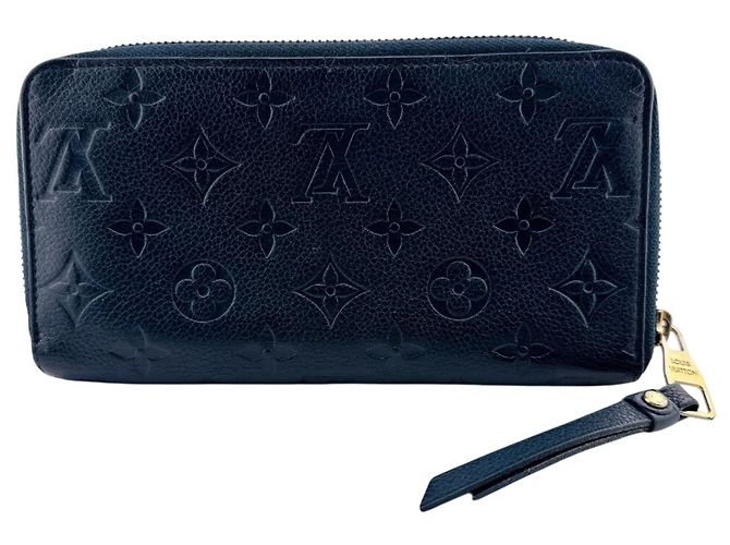 Zippy Louis Vuitton Navy Leather Long Wallet Navy blue - view 2
