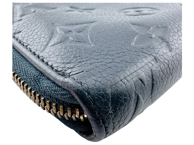 Zippy Louis Vuitton Navy Leather Long Wallet Navy blue - view 3
