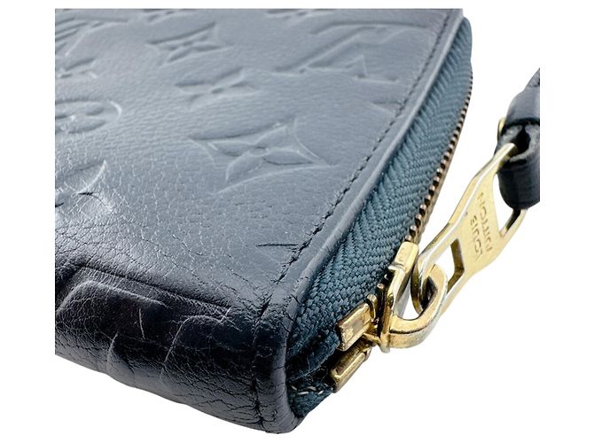 Zippy Louis Vuitton Navy Leather Long Wallet Navy blue - view 4