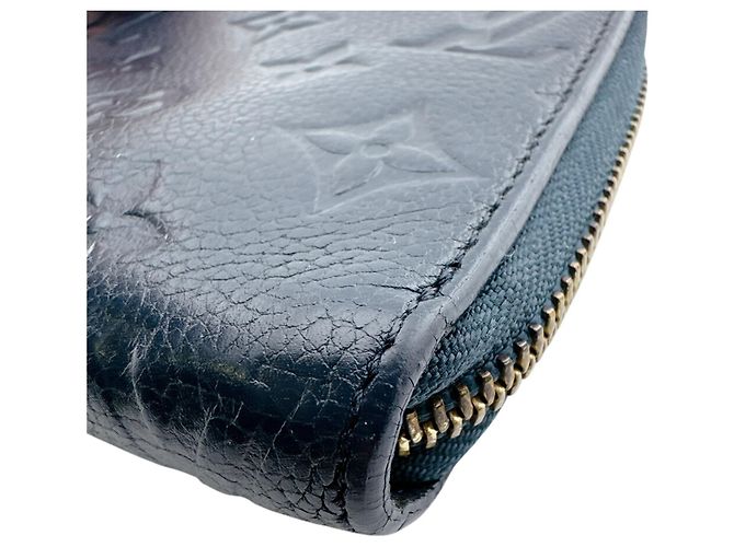 Zippy Louis Vuitton Navy Leather Long Wallet Navy blue - view 6