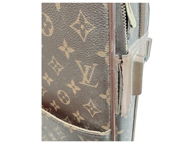 Maleta de mano Louis Vuitton Monogram Pegase 60 Castaño - vista 10