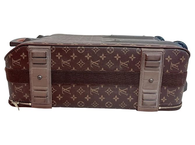 Maleta de mano Louis Vuitton Monogram Pegase 60 Castaño - vista 9