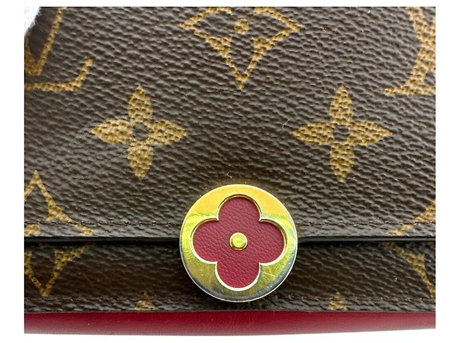 Cartera Compacta Flore Louis Vuitton Castaño Rosa - vista 14