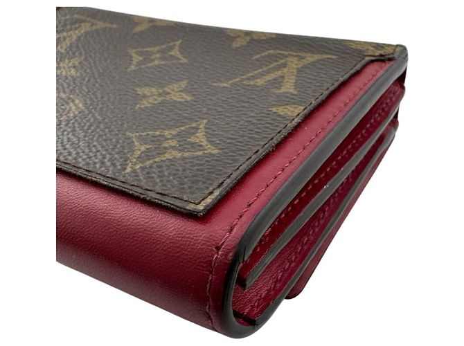 Cartera Compacta Flore Louis Vuitton Castaño Rosa - vista 6