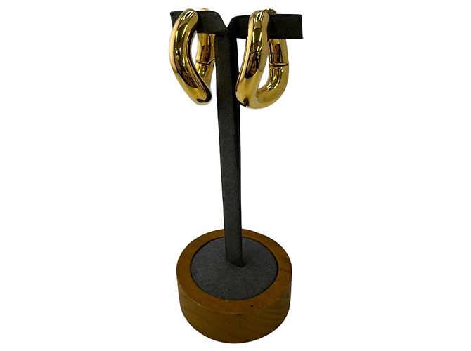 Pendientes de aro dorados Balenciaga - vista 13