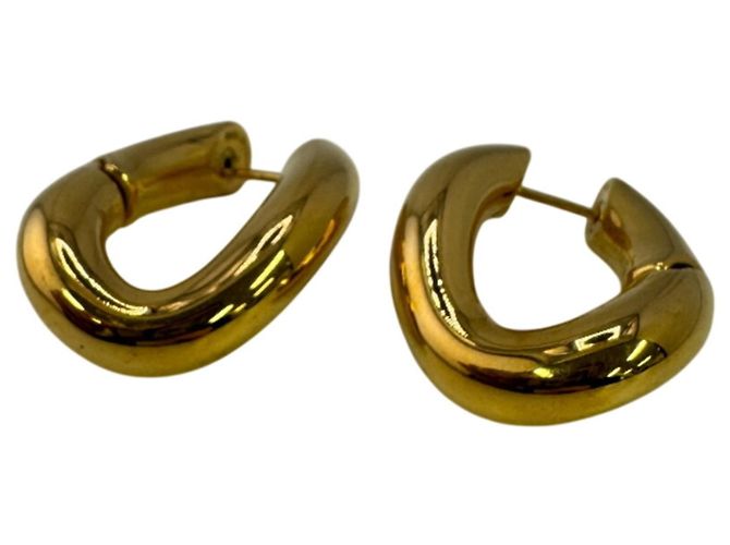 Pendientes de aro dorados Balenciaga - vista 2