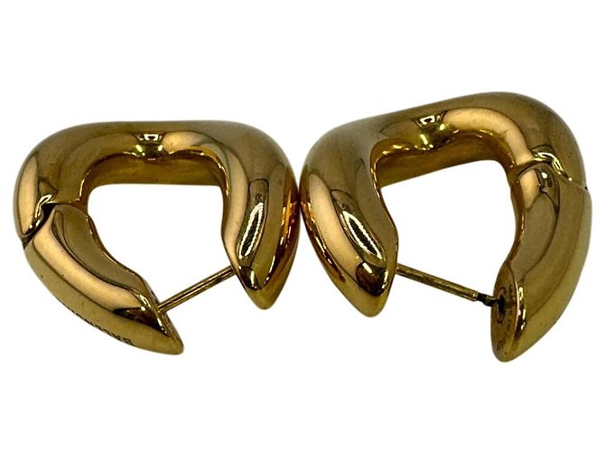 Pendientes de aro dorados Balenciaga - vista 4
