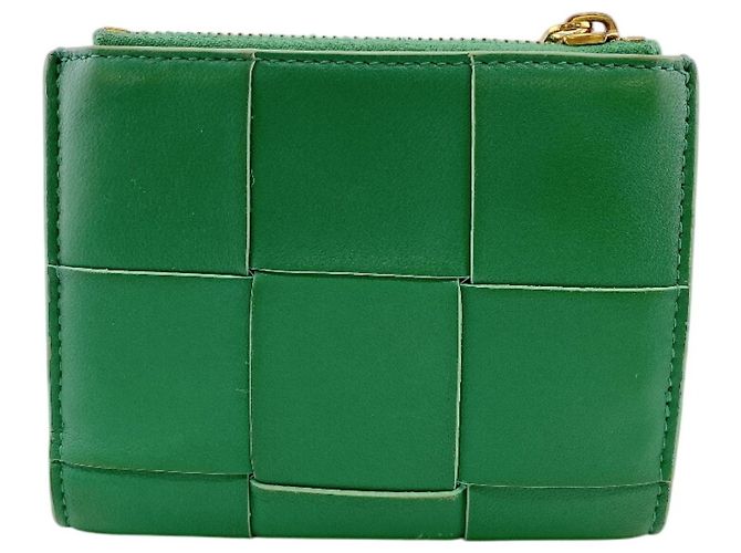 Billetera bi-fold Cassette de Bottega Veneta Verde - vista 2