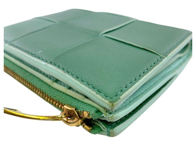 Billetera bi-fold Cassette de Bottega Veneta Verde - vista 6