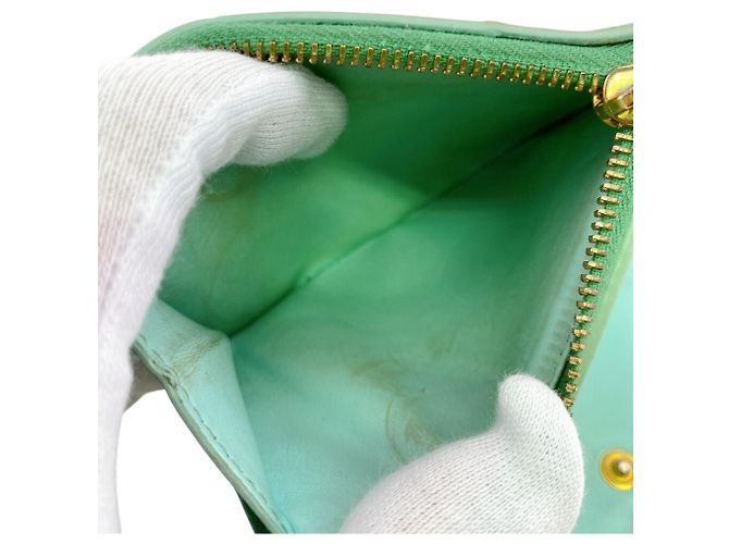 Billetera bi-fold Cassette de Bottega Veneta Verde - vista 9