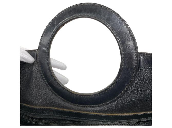Céline Borsa Macadam con logo Circle di CELINE Nero - vista 13