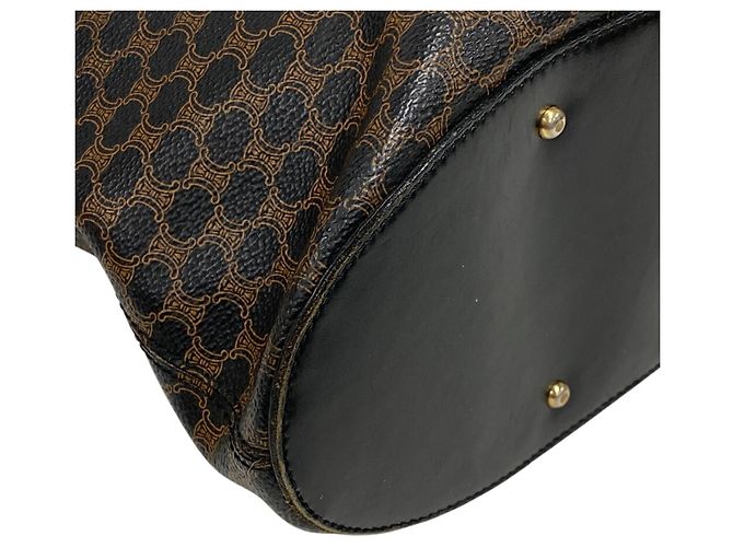 Céline Borsa Macadam con logo Circle di CELINE Nero - vista 3