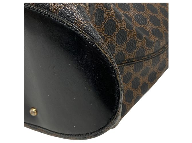 Céline Borsa Macadam con logo Circle di CELINE Nero - vista 4