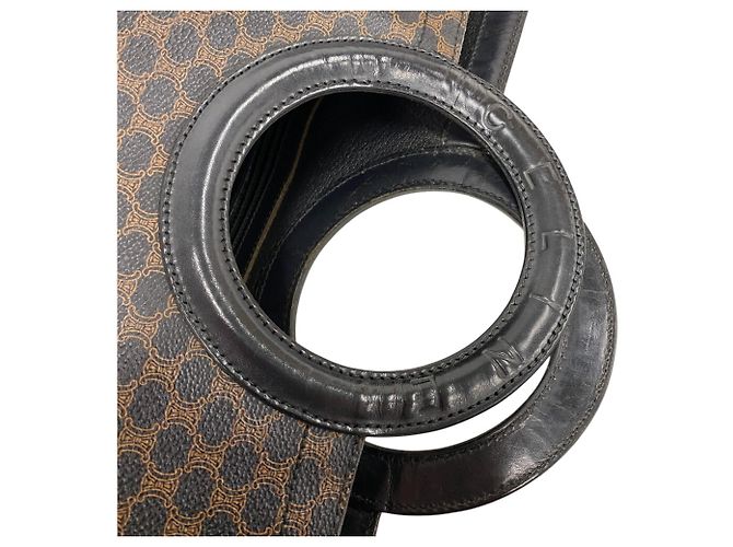 Céline Borsa Macadam con logo Circle di CELINE Nero - vista 6