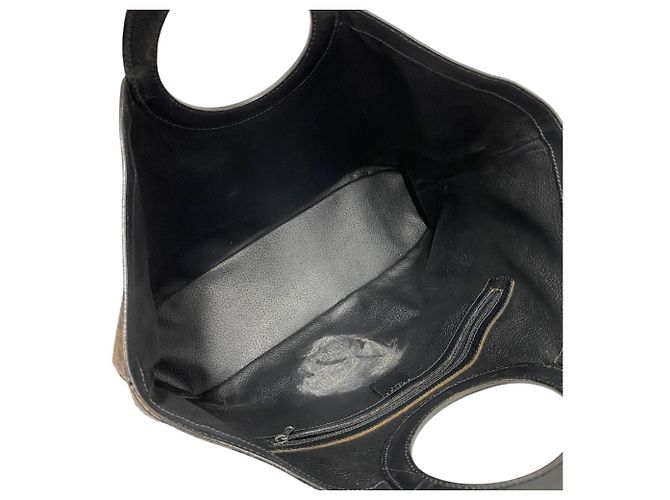 Céline Borsa Macadam con logo Circle di CELINE Nero - vista 7