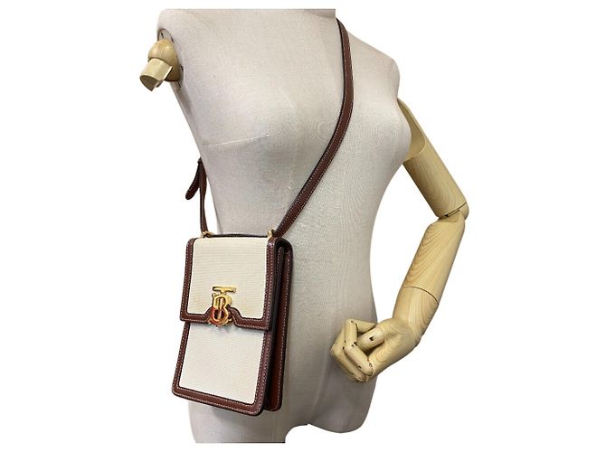 Borsa a Spalla Robin Brown Tory Burch Marrone - vista 9