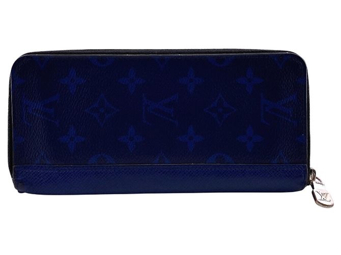 Zippy Louis Vuitton Blue Leather Long Wallet - view 2
