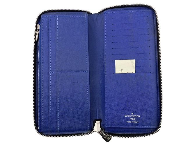 Zippy Louis Vuitton Blue Leather Long Wallet - view 5