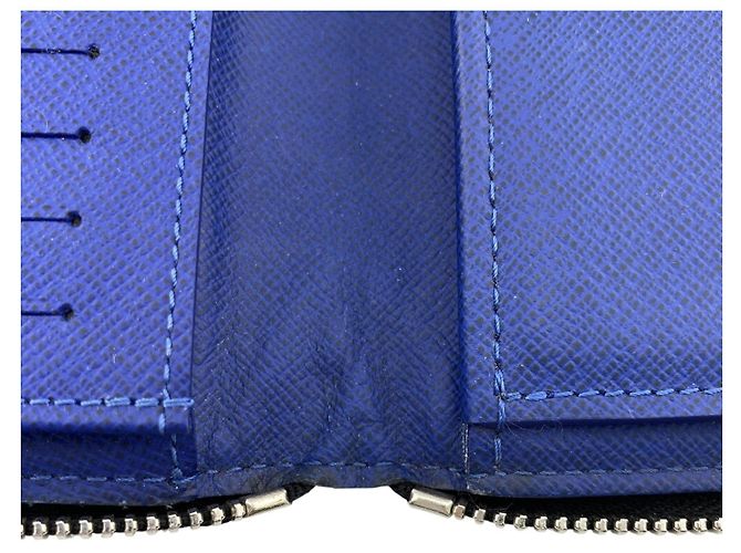 Zippy Louis Vuitton Blue Leather Long Wallet - view 9