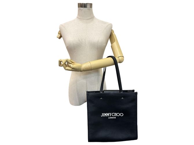 Borsa Tote Logo NS Jimmy Choo Nero - vista 15