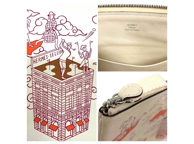 Hermès Pochette Lunga Carre HERMES Crudo - vista 3