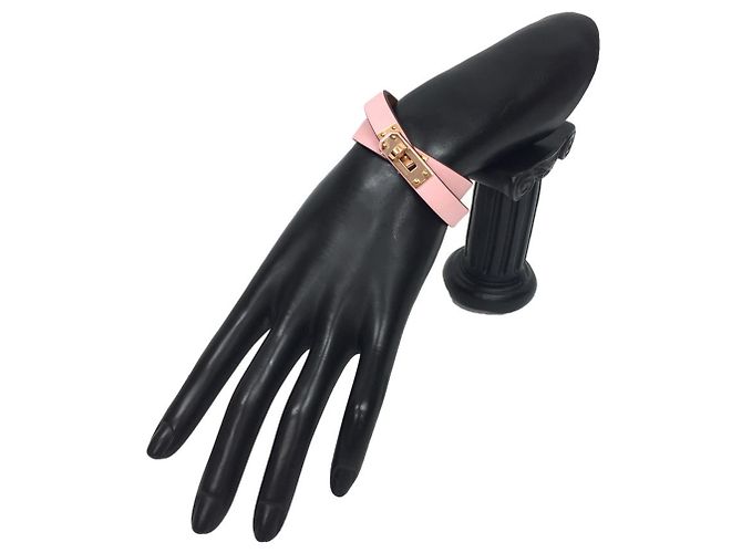 Bracciale Charm Mini Kelly Double Tour Hermès Rosa - vista 2