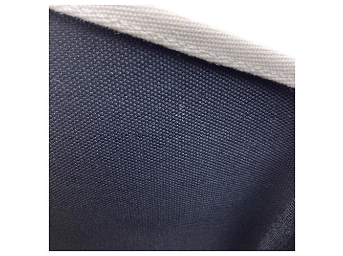 Prada Logo Tote Bag Canvas Weiß Grün Hellblau - Ansicht 10
