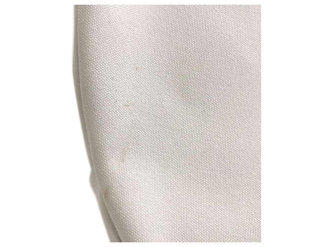Prada Logo Tote Bag Canvas Weiß Grün Hellblau - Ansicht 12