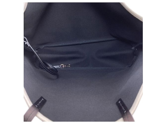 Prada Logo Tote Bag Canvas Weiß Grün Hellblau - Ansicht 5