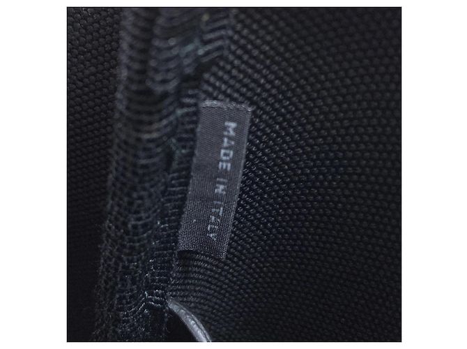 Prada Logo Tote Bag Canvas Weiß Grün Hellblau - Ansicht 7