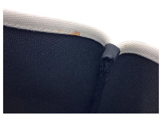 Prada Logo Tote Bag Canvas Weiß Grün Hellblau - Ansicht 9