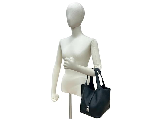 Borsa Hermès Picotin Lock MM Nero - vista 2